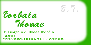 borbala thomae business card